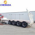 Chengda factory 4 axles lowbed truck semi trailer